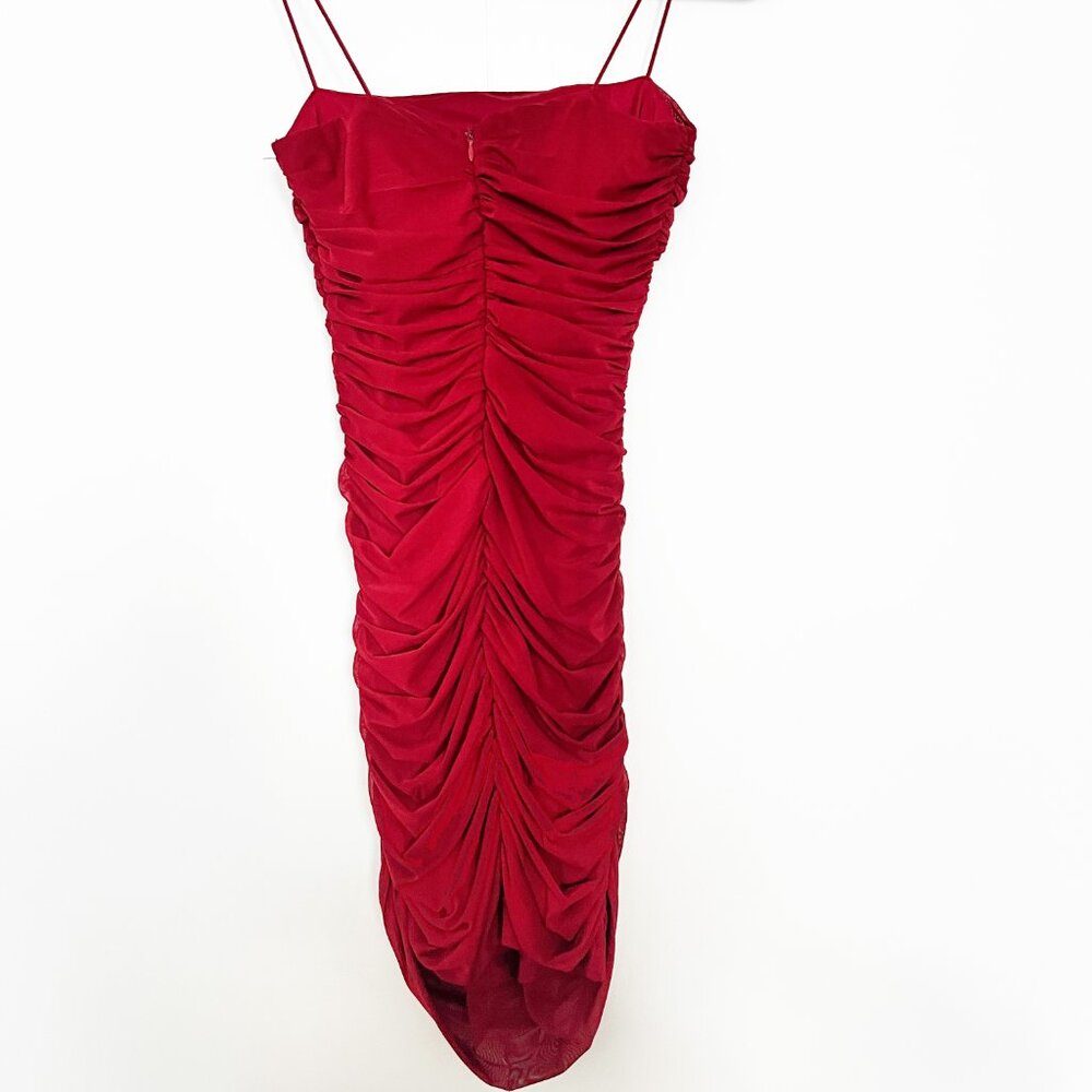 Princess Polly Tara Mini Dress in Red **PRE-OWNED*** - Picture 3 of 8